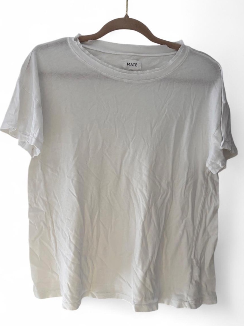 MATE White Crew Neck T-Shirt